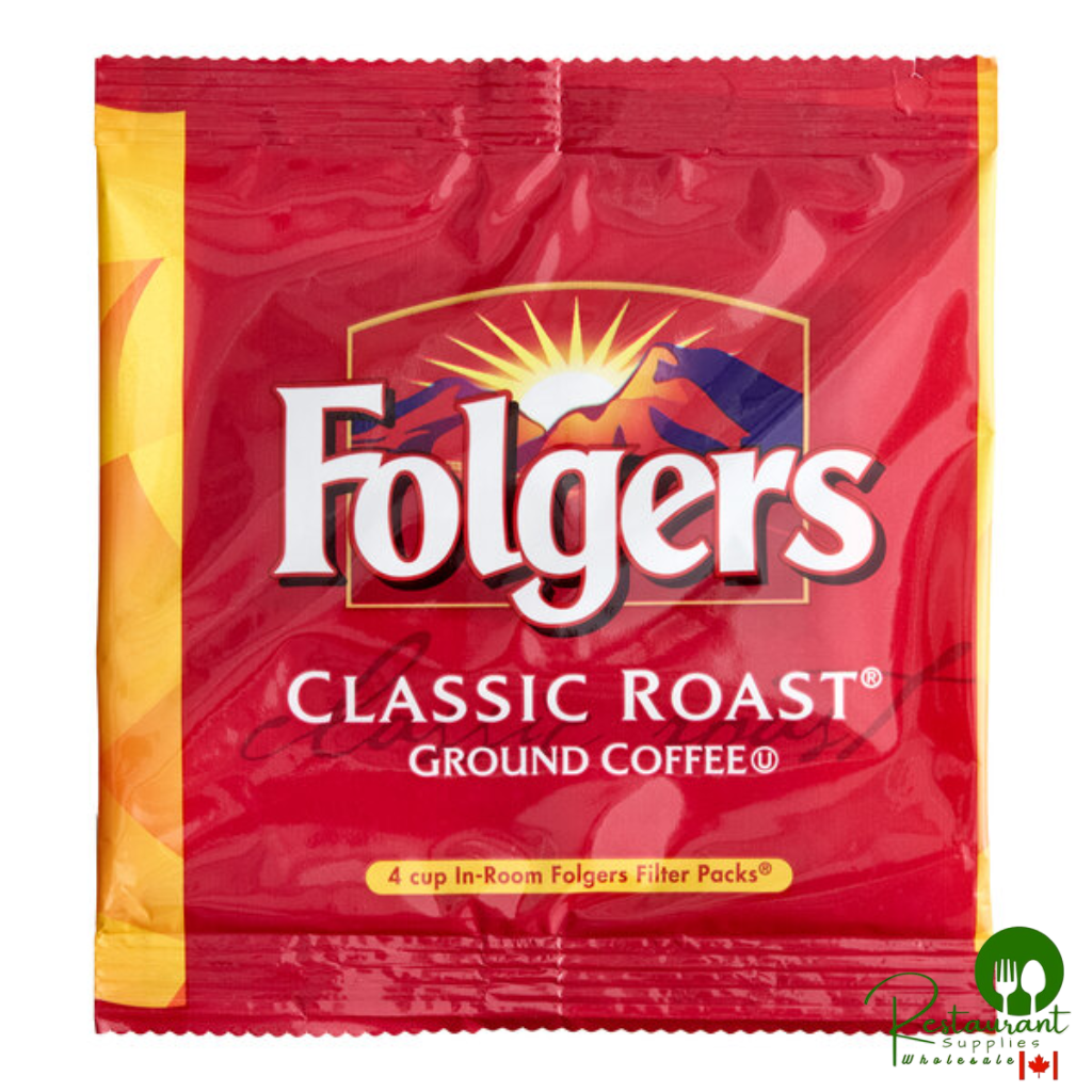 Folgers Classic Roast 4-Cup Coffee Filter Pack - 200Case