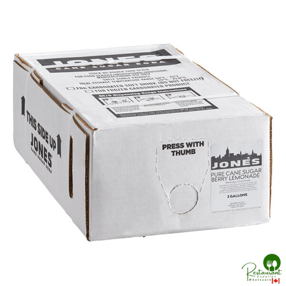 Jones Berry Lemonade Beverage / Soda Syrup 3 Gallon Bag in Box