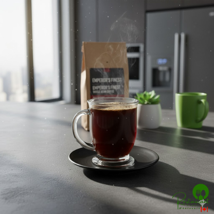 Crown Beverages Emperor's Finest Whole Bean Decaf Coffee 2 lb. - 5/Case