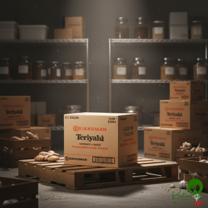 Kikkoman Teriyaki Marinade and Sauce 1 Gallon Containers - 4/Case