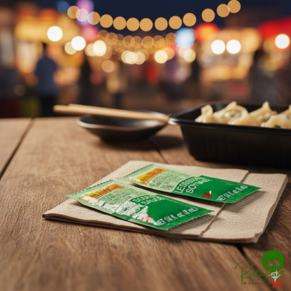 Lee Kum Kee 8 mL Less Sodium Soy Sauce Packet - 500/Case