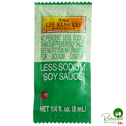 Lee Kum Kee 8 mL Less Sodium Soy Sauce Packet - 500/Case