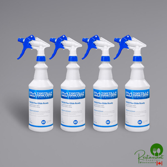 Tortilla Masters TM220-Q4 1 Qt. Flex Glide Ready Spray Release Agent for Tortilla Machines - 4/Case