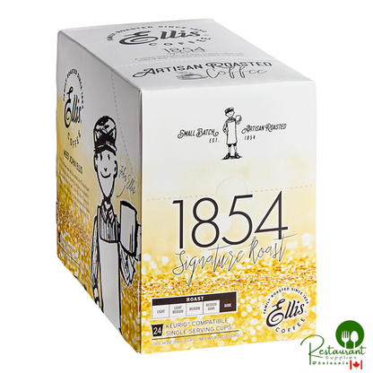 Ellis 24-Count 1854 Roast Coffee Single Serve Cups - 4/Case