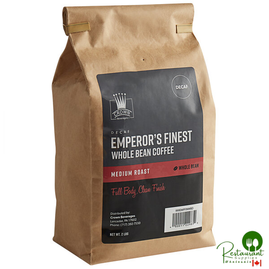 Crown Beverages Emperor's Finest Whole Bean Decaf Coffee 2 lb.