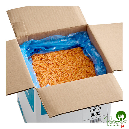 Dried Red Split Lentil Beans - 20 lb.