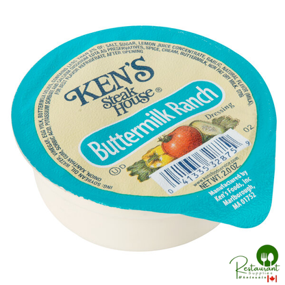 Ken's Foods 2 oz. Buttermilk Ranch Dressing Cup - 72/Case