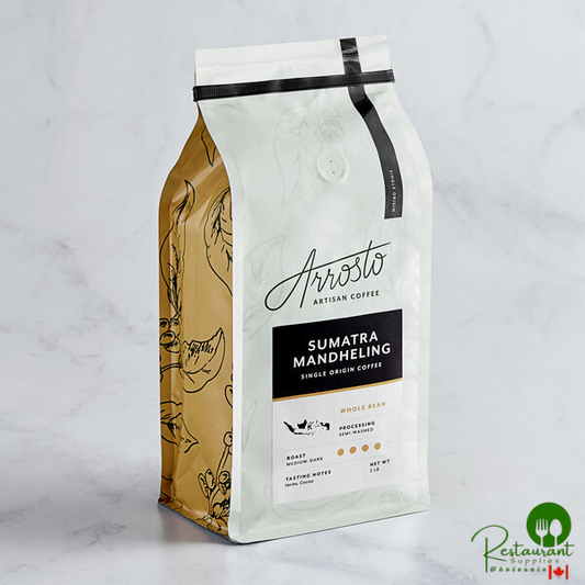 Arrosto Sumatra Mandheling Single Origin Whole Bean Coffee 2 lb. - 5/Case