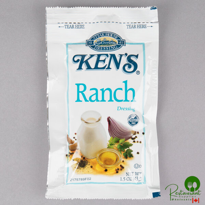 Ken's Foods 1.5 oz. Ranch Dressing Packet - 60/Case