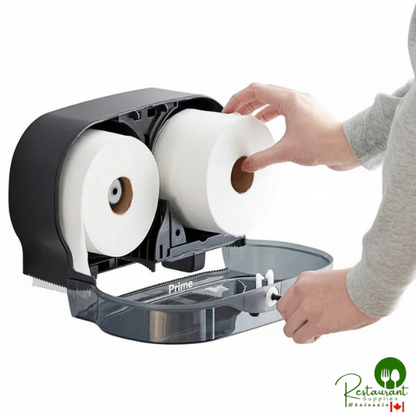 Prime Select Little Big Roll 420' 2-Ply Toilet Paper Roll with 6" Diameter - 24/Case