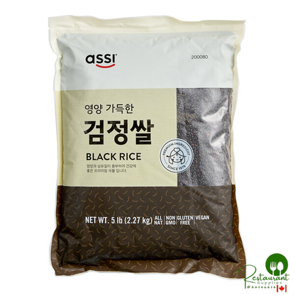 Assi Black Rice 5 lb. - 10/Case