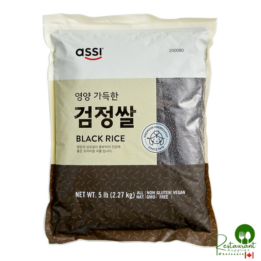 Assi Black Rice 5 lb. - 10/Case