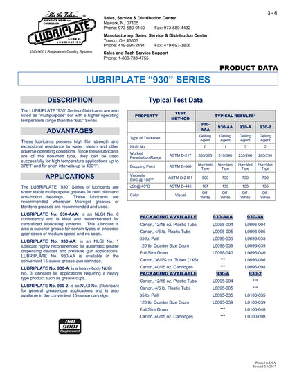 L0095-035 LUBRIPLATE NO. 930-A – 5 GALLON PAIL