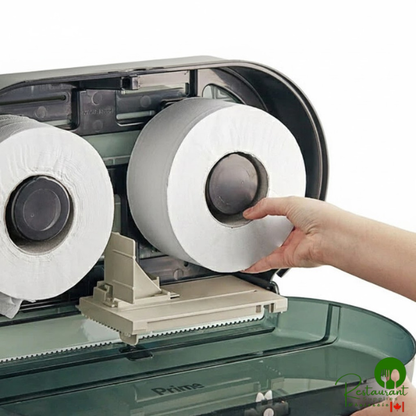 Prime 2-Ply 550' Universal Jumbo Toilet Paper Roll with 7 1/2" Diameter - 12/Case