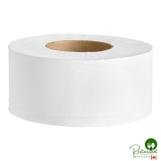 Prime 2-Ply 550' Universal Jumbo Toilet Paper Roll with 7 1/2" Diameter - 12/Case