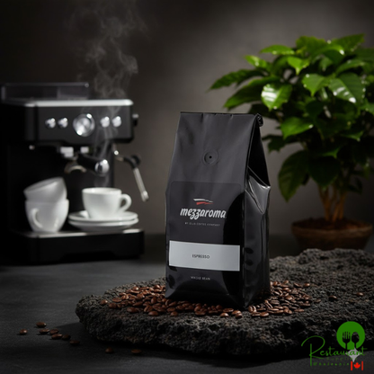 Ellis Mezzaroma 12 oz. Dark Regular Whole Bean Espresso - 6/Case