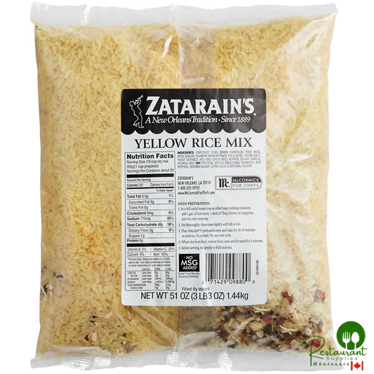 Zatarain's 51 oz. Yellow Rice Mix - 6/Case