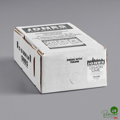 Jones Lemon Lime Beverage / Soda Syrup 3 Gallon Bag in Box