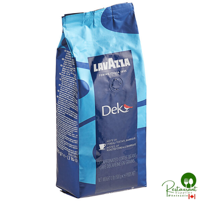 Lavazza Dek Decaf Whole Bean Espresso 1.1 lb. - 12/Case