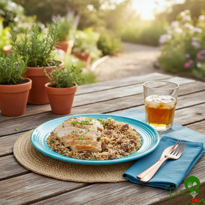 Zatarain's 40 oz. Reduced Sodium Dirty Rice Mix - 6/Case