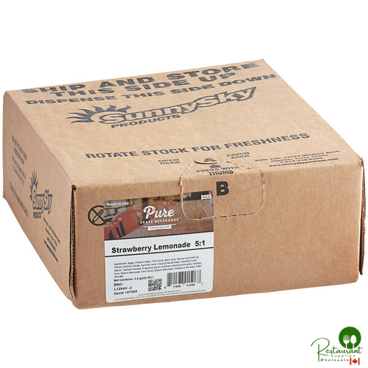 Pure Craft Beverages Strawberry Lemonade Beverage / Soda Syrup 2.5 Gallon Bag in Box