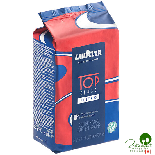 Lavazza Top Class Filtro Whole Bean Filter Coffee 2.2 lb. - 6/Case