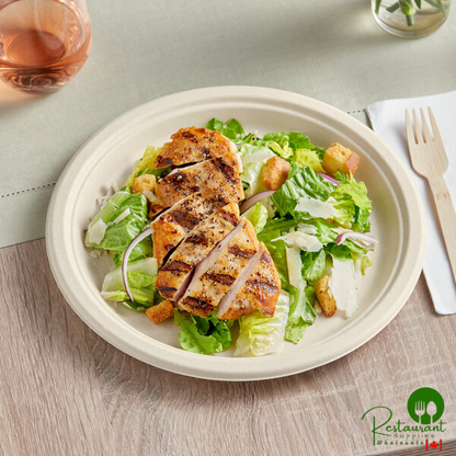 EcoChoice 10" Natural Plant Fiber Plate - 125/Pack