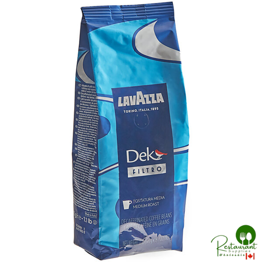 Lavazza Dek Filtro Decaf Whole Bean Filter Coffee 1.1 lb. - 12/Case