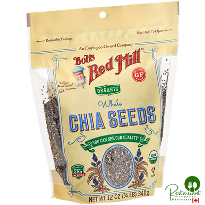Bob's Red Mill Organic Whole Chia Seeds 12 oz. - 5/Case