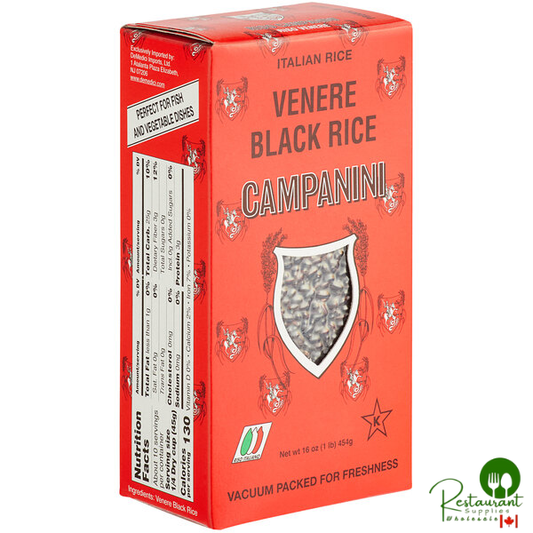 Campanini 1 lb. Venere Black Rice - 12/Case