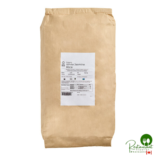 Lotus Foods Organic Long Grain White Jasmine Rice 25 lb.