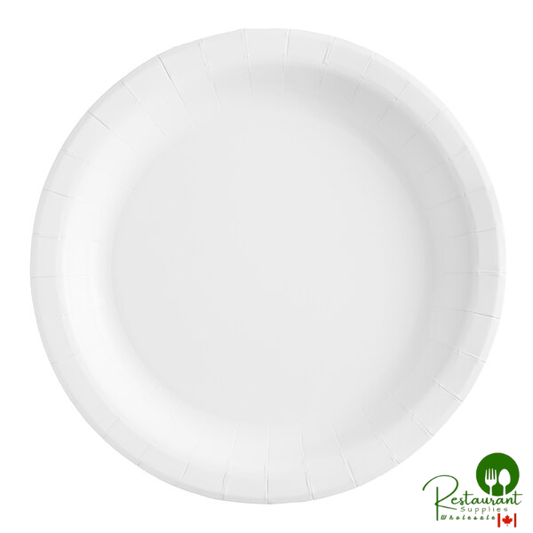 Choice 8 1/2" White Light Weight Paper Plate - 500/Case