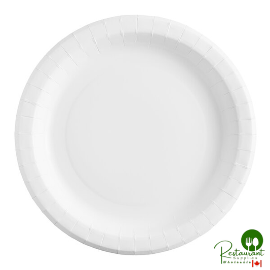 Choice 10" White Heavy Weight Paper Plate - 125/Pack