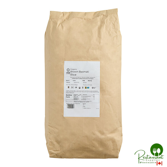 Lotus Foods Regenerative Organic Long Grain Brown Basmati Rice 25 lb.