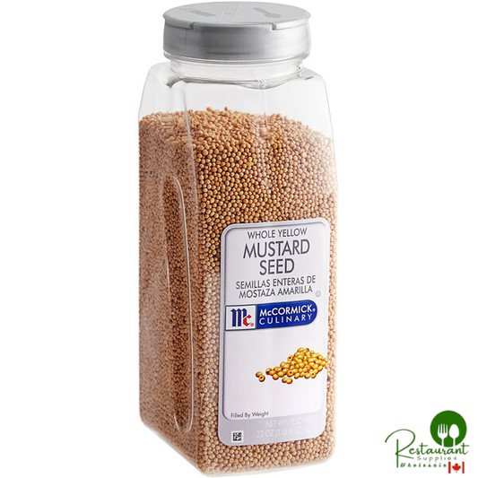 McCormick Yellow Mustard Seed 22 oz. - 6/Case