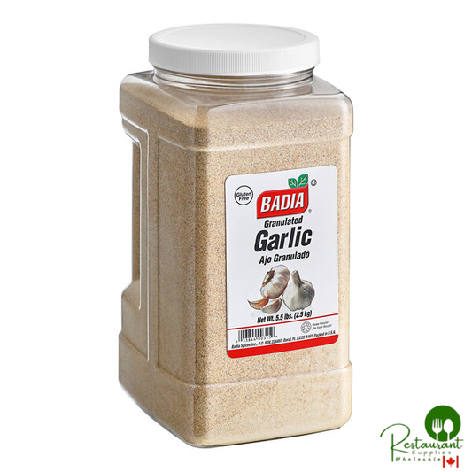 Badia Granulated Garlic 5.5 lb. - 4/Case