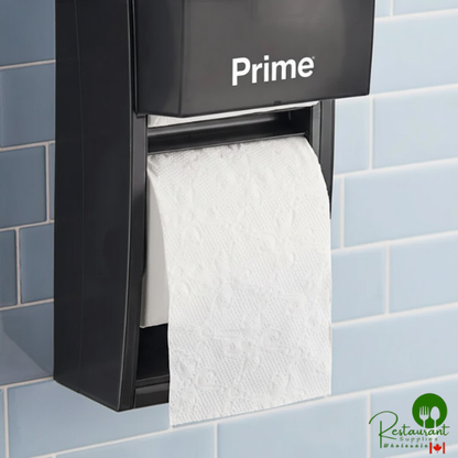 Prime Premium 4" x 4 1/2" Individually Wrapped 2-Ply Standard 500 Sheet Toilet Paper Roll - 60/Case