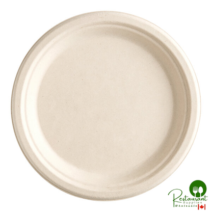 EcoChoice 9" Natural Plant Fiber Plate - 125/Sample