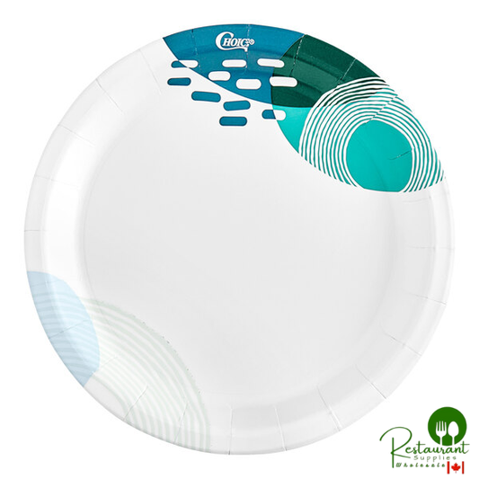 Choice 6" Lifestyle Series Heavy Weight Paper Plate - 250/Pack