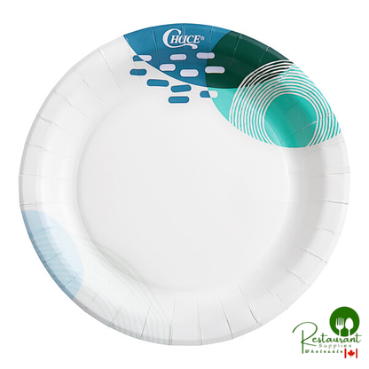 Choice 8 1/2" Lifestyle Series Light Weight Paper Plate - 500/Case