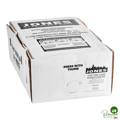 Jones Watermelon Vitamin Water Syrup 3 Gallon Bag in Box