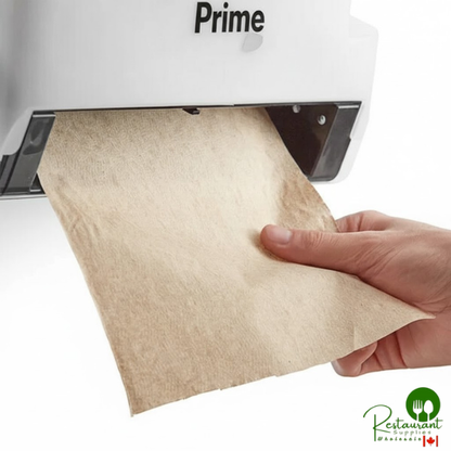 Prime 8" Natural Kraft Hardwound Paper Towel, 800 Feet / Roll - 6/Case
