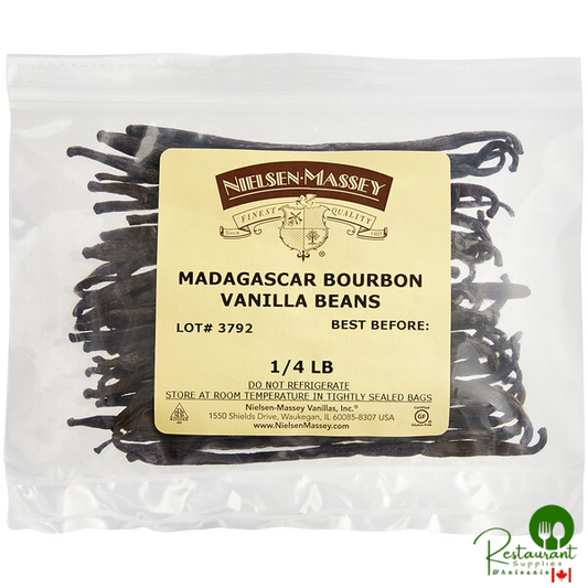Nielsen-Massey 1/4 lb. Madagascar Bourbon Vanilla Beans - 4/Case