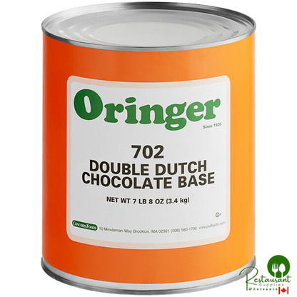Oringer Double Dutch Chocolate Hard Serve Ice Cream Base #10 Can