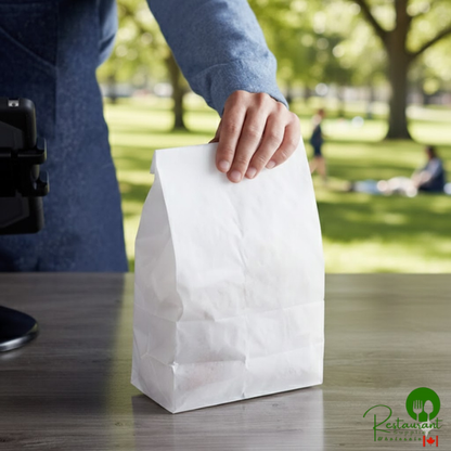 Bagcraft Packaging 300296 6 lb. Dubl-Wax® White Bag - 1,000/Case