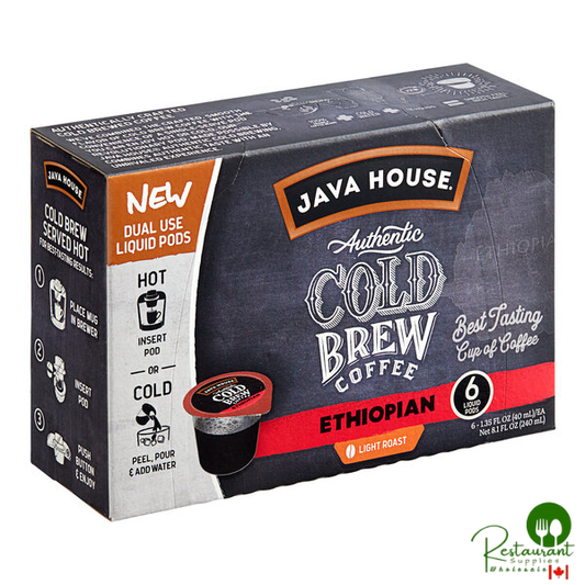 Java House Ethiopian Cold Brew Coffee Single Serve Pod - 36/Case