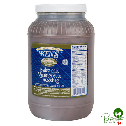 Ken's Foods 1 Gallon Balsamic Vinaigrette Dressing - 4/Case