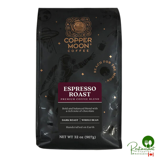 Copper Moon Espresso Roast Whole Bean Coffee 2 lb. - 4/Case