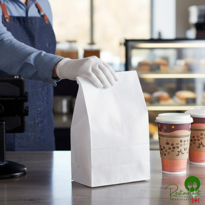 Bagcraft Packaging 300298 8 lb. Dubl-Wax® White Bag - 1,000/Case