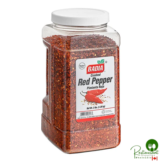 Badia Crushed Red Pepper 3 lb. - 4/Case